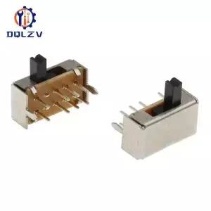SK23D07 SK23D07VG4 8 핀 PCB 3 위치 2P3T DP3T 소형 슬라이드 스위치 측면 핸들 높이 4mm