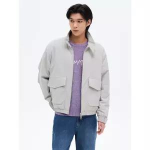 에잇세컨즈 패디드 해링턴 재킷 라이트 그레이 425138LYC2 4746988