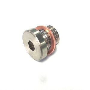 M12 x 1.25 O2 산소 람다 센서 블랭킹 플러그 캡 마개 배기 액세서리(가스켓 포함)