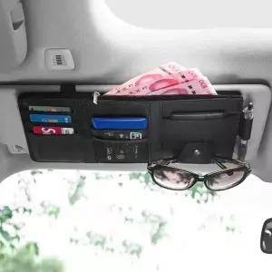 자동차 선 바이저 빌 펜 명함 홀더 주최자 보관 상자 선글라스 클립 Stowing Tidying Car Accessories