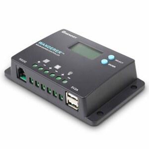 RENOGY 10 암페어 12V / 24V PWM 음극 접지 태양열 충전 컨트롤러 컴팩트 디자인 AGM 젤 플러디드 및 리튬 배터리용 /LCD 디스플레이 방랑자 10A
