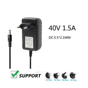 AC 전원 공급 장치용 DC 충전기 어댑터, 40V, 1.5A, 60W