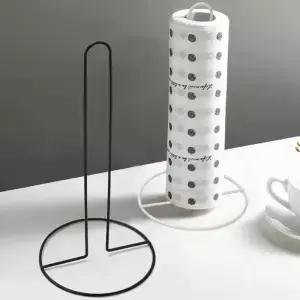 스테인레스 스틸 종이 타월 홀더 주방 욕실 및 거실을 위한 내구성이 뛰어나고 다재다능한 포장지 보관함
