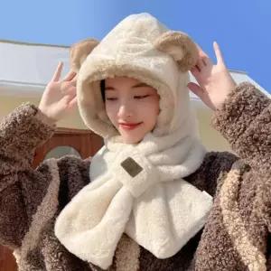 곰돌이 털모자 목도리 머플러 귀여운 세트 목도리 머플러