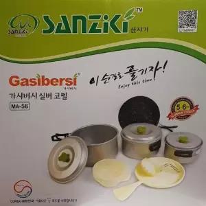 캠핑식기 산지기 가시버시 6인용 캠핑 실버코펠세트 56