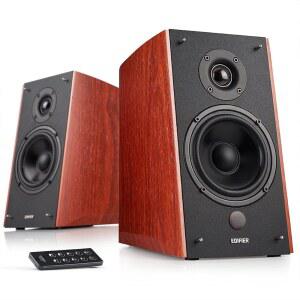 Edifier R2000DB 전원 블루투스 책장 스피커 - 근거리 스튜디오 모니터 광 입력 120와트 RMS(목재)