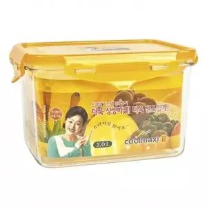 밀폐용기 2L 직사각 반찬통 국민 냉장고용기 14호 찬통 김치통