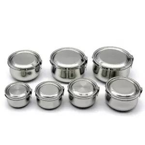 밀폐용기 1800ml 반찬통 찬통 스텐 냉장고 원터치 7호 유리반찬통