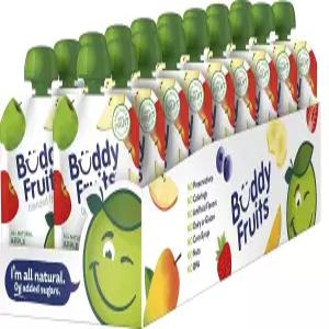 버디 스낵 과수원 블렌딩 무설탕 사과 소스 32온스 파우치(8pk) 텐넛유제품BPA 프리 Non GMO 코셔