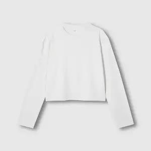 JAJU 여 액티브 루즈핏 크롭 긴팔 티셔츠 J115401018006 792148