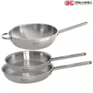 한일STS 스플릿 IH 인덕션가능 통5중 스텐레스 후라이팬세트 3종B(후라이팬20+28+궁중팬28)