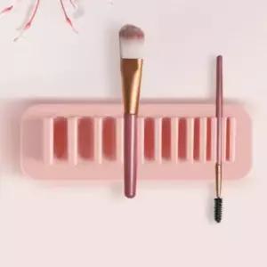 브러시 정리 실리콘 수납 거치대 메리크업 정리함 브러시정리함 브러시거치대 화장품정리