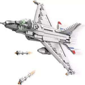 곤리 F-16 파이팅 팰컨 전투기 조립 블록 세트 1337PCS 2차 세계대전 비행기 장난감 군용 모델 키트 제작