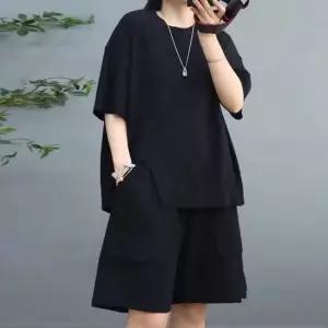 셀럽하우스 여자 여름 데일리 루즈핏 반팔 반바지 트레이닝복세트
