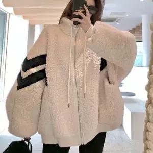 셀럽하우스 오버핏 가오리핏 예쁜 여성 양털 후리스 집업 자켓