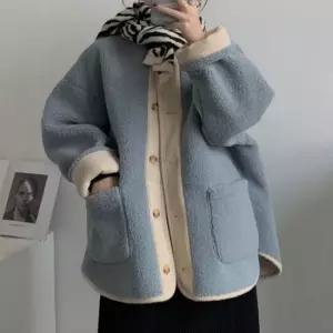 셀럽하우스 여성 3컬러 겨울 데일리 양털 뽀글이점퍼 후리스자켓