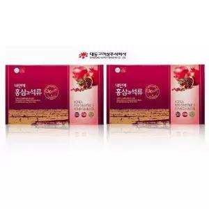 대동고려삼 내안에 홍삼과 석류 50mlx30포 (쇼핑백동봉)1+1 총2개 총60포 가족건강 학교