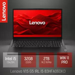 ⓒ 레노버 V15 G5 IRL i5 83HFA06DKD 32GB 2TB WIN11 / 사무용 인강용 15.6인치 가성비 대학생 노트북