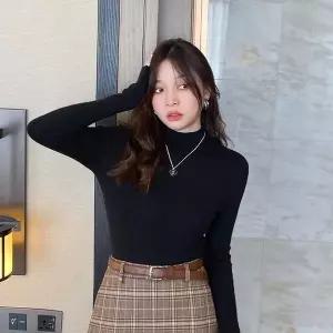 [RIZPICK]하프터들넥 티숙 DS5059 남성 티숙 티 여성 반목폴라 면 여성반폴라