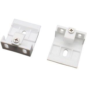 OZXNO 베네치아 블라인드 브래킷 4PCS 흰색 플라스틱 헤드레일 지지 클립 와이드 빔 접이식 프레임(41 X 35.5 17 MM)