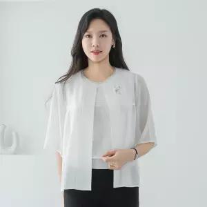 [마담4060]엄마옷 마담4060 엠보 숏  여성 데일리 주름자켓 -RJK2606017-