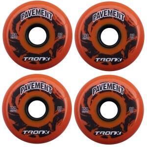 트론엑스 야외 아스팔트 포장 85A 인라인 롤러 하키 휠 4팩 | 59MM 68MM 72MM 76MM 80MM 사이즈 하이로