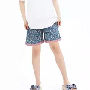 [옷자락]여자 데일리 플라워 패턴 루즈핏 밴딩 파자마 바지