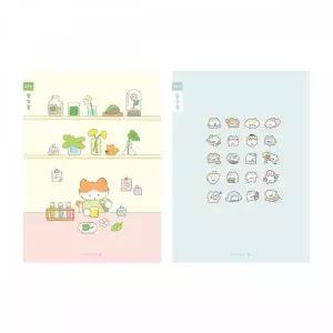 BS 초등 3-6노트 일기장 좁은칸B(디자인랜덤 모닝글로리)
