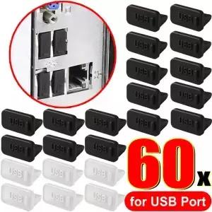 실리콘 USB 먼지 플러그 충전기 포트 커버 여성 잭 인터페이스 방진 캡 범용 USBA DustPlug 태블릿 PC