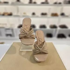 탠디 여성 리본매듭 스트랩 뮬 슬리퍼 5cm 미들힐 X26075GE_EJK