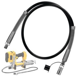 ZZHANFF 업그레이드 DCGG570342 42인치 그리스 건 호스와 DEWALT 1/8인치 NPT 휴대용 건 10 000 PSI.(hp호환 커플러 프리 더스트 캡 포함)