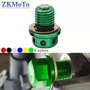 마그네틱 CNC 드레인 플러그 볼트 Kwasaki ER4N Z1000 Z650 Z250 Z750 Z800 ZR750 ZX6R 7R 10R 12R 14R