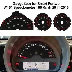 스마트 포투 W451 속도계 타코미터 및 시계 게 페이스용 160km/h