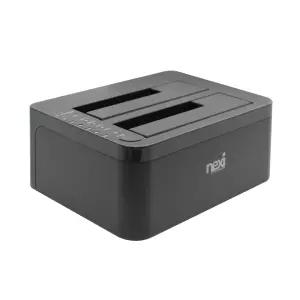 USB 도킹 크래들 SSD HDD 리더기 하드 디스크 2.5 3.5인치 복제 카피 백업 복사 / 도킹스테이션 WISENX619