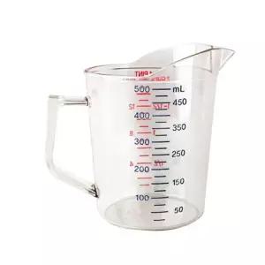 메가커피 국산 PC 계량컵 컬러눈금 500ml