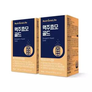 뉴트리원 맥주효모 골드 2박스(6개월분) 단백질 베타글루칸 식이섬유 발효 검은콩 다