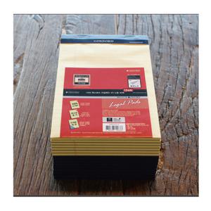 옥스포드노트 리갈패드 A4 노랑 80매 210x297mm