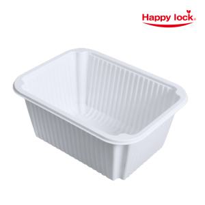 해피락 19159 실링 배달 포장 용기 19x15x9cm 720개 화이트/블랙