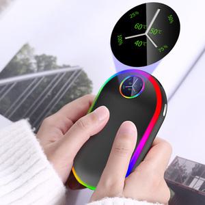 머레이 레인보우 LED 손난로 보조배터리 10,000mAh 대용량배터리 KC안전인증 양면급속발열 3단계 온도조절 겨울철 한파