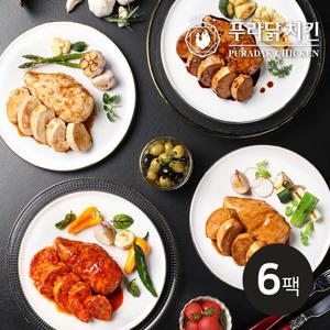 [푸라닭] 소스 통 닭가슴살 100g 4종 혼합 6팩