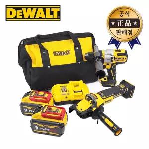 디월트 충전콤보세트 DCK2212X2 9.0Ah 2배터리 20V DCD999 DCG409 플렉스볼트