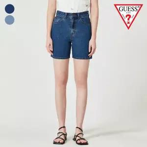 [롯데백화점]게스 여성 4부 데님 팬츠 OO2D0972