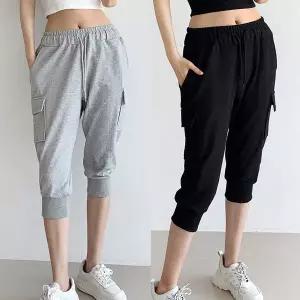 [하프클럽/]커스텀 7부 카고팬츠 트레이닝팬츠 캐주얼무드 어디에나 편하게