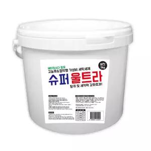 슈퍼울트라 가루세제 5kg 버킷형 강력세탁세제