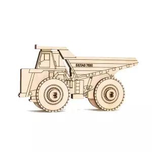 DIY 나무 조립 키트 입체 퍼즐 미니 BELAZ 2D