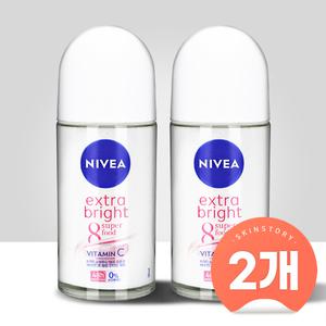 니베아 데오드란트 롤온 엑스트라 브라이트 50ml (2개)