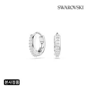 [스와로브스키](강남점)[본사정품/쇼핑백증정] Matrix 로듐 미니 후프 귀걸이 5690670