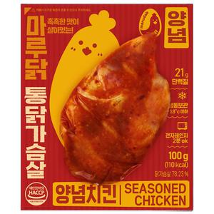 [마루닭] 촉촉함이 살아있는 마루닭 통닭가슴살 양념치킨 100g
