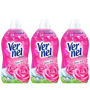 버넬 고농축 섬유유연제 맥스 프레쉬 로즈 1.44L 3개