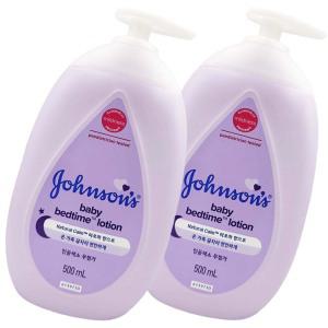 존슨즈베이비 베드타임 베이비로션 500ml x2개 저자극로션